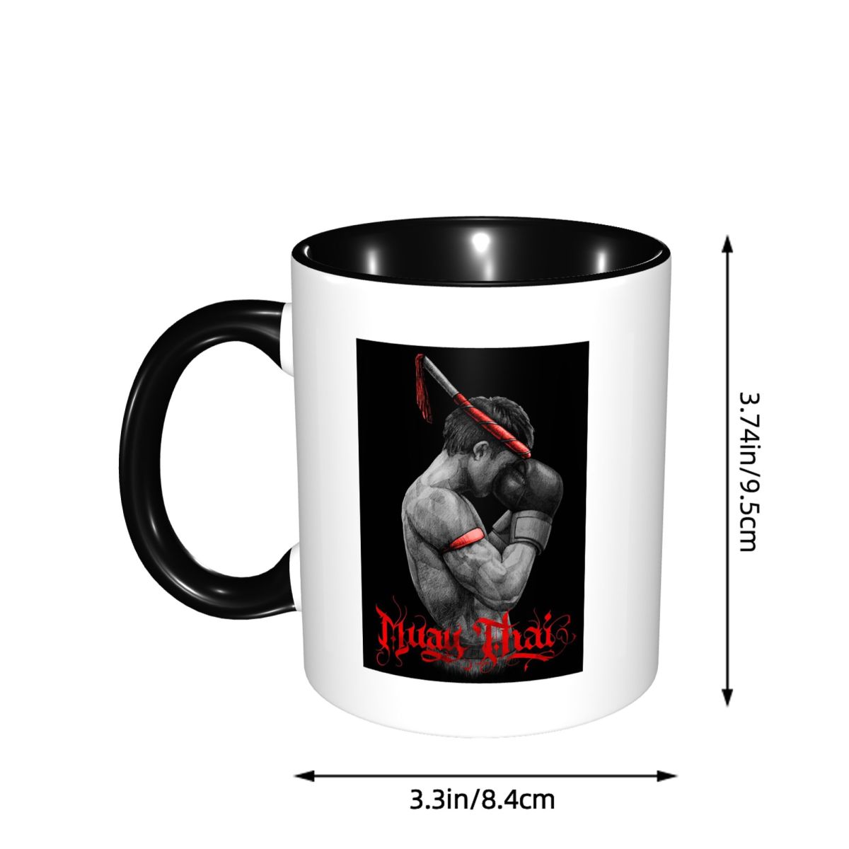 Muay Thai Boxing Fighter Mug F - Coffee Tea Thai のレビューと価格