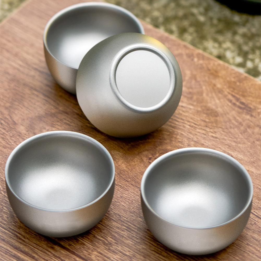 D2 Pure Titanium Double-layer  - Coffee Tea And Sugar Set のレビューと価格