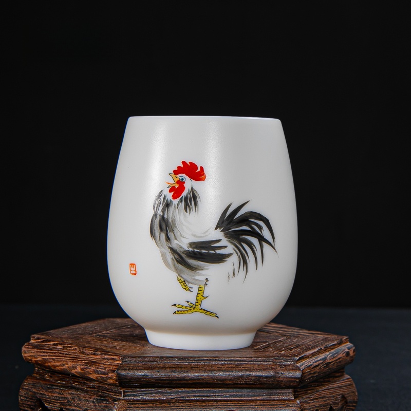 Hand-Painted Dehua White Porce - Gongfu Tea Set のレビューと価格