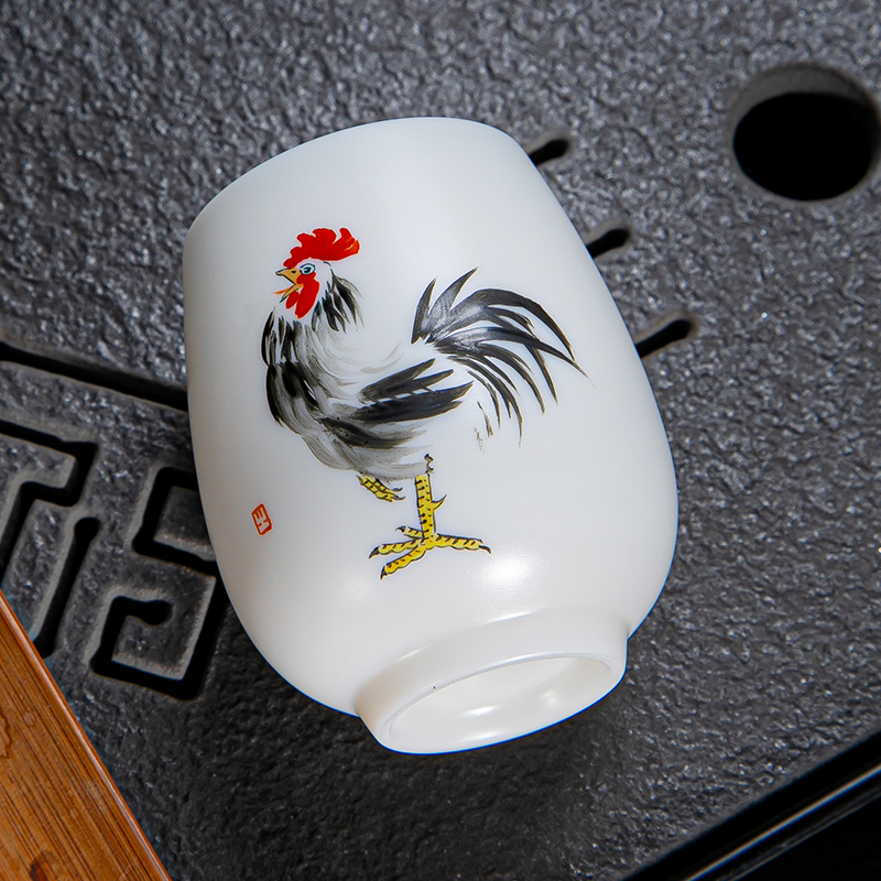 Hand-Painted Dehua White Porce - Gongfu Tea Set のレビューと価格