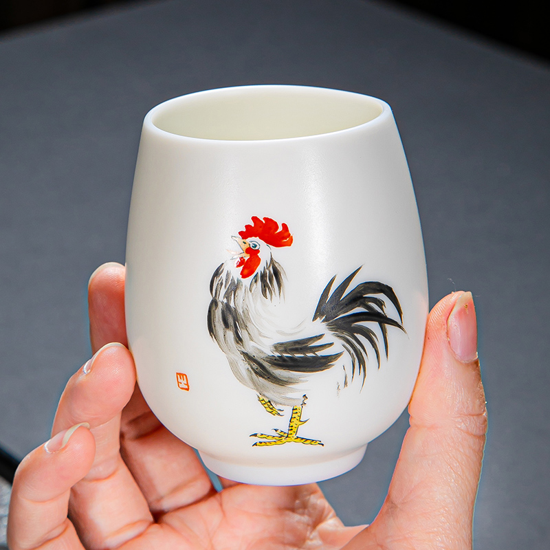 Hand-Painted Dehua White Porce - Gongfu Tea Set のレビューと価格
