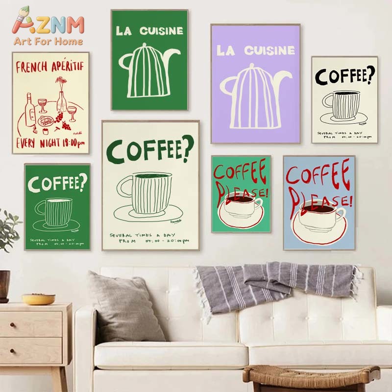 Colorful Drawings Abstract Art - Coffee Tea Drawing のレビューと価格
