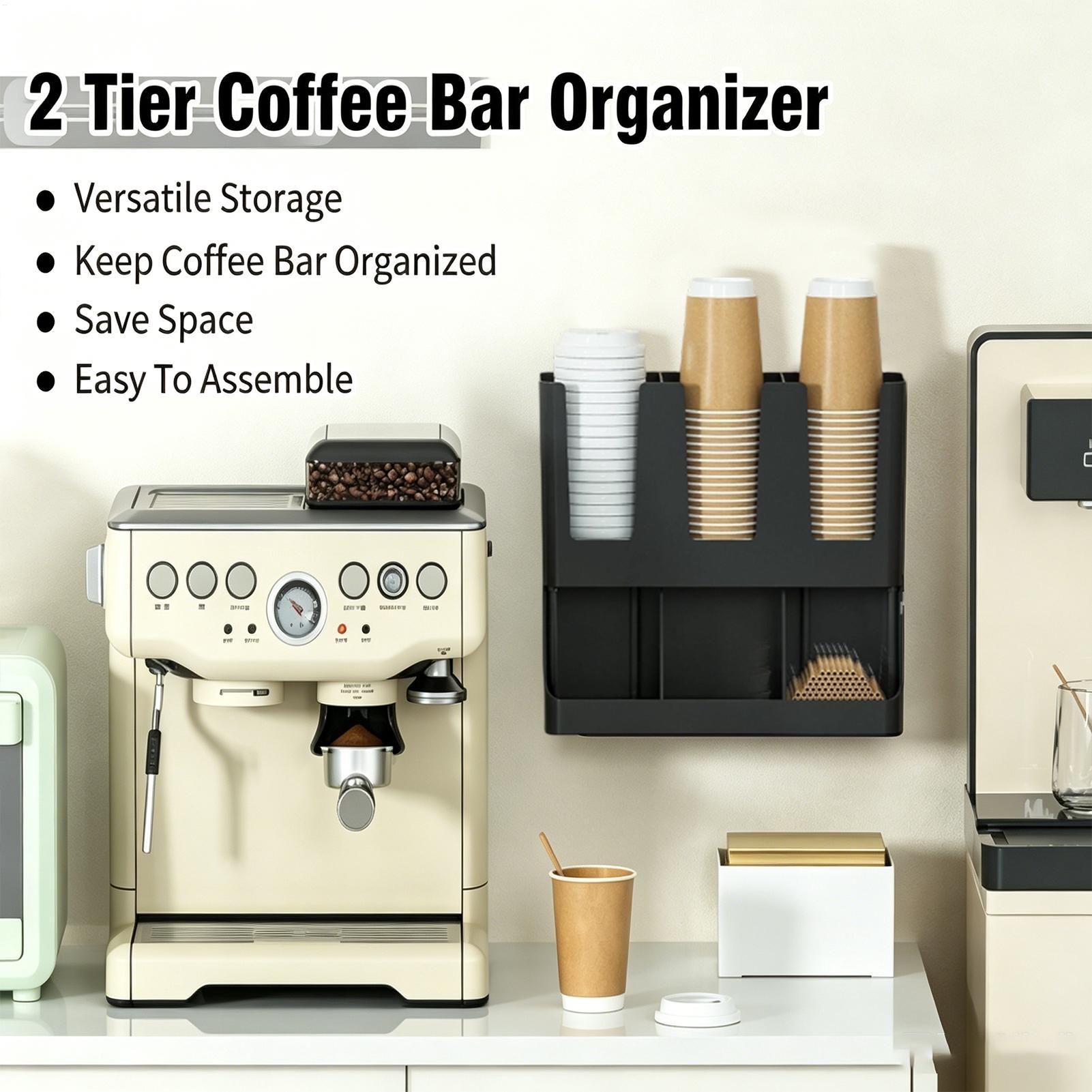 Coffee Organizer Station 6-Com - Tea Coffee Set Up のレビューと価格