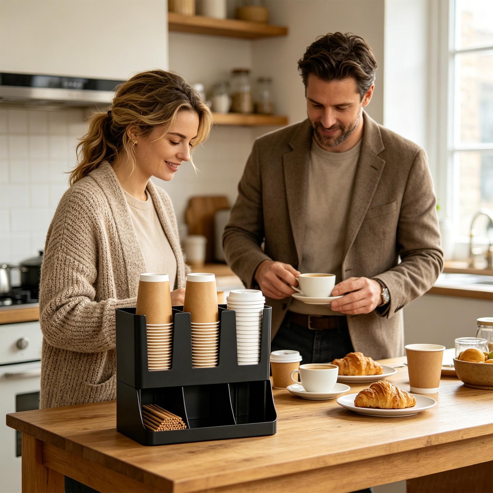 Coffee Station 6-Compartment C - Tea Coffee Set Up のレビューと価格