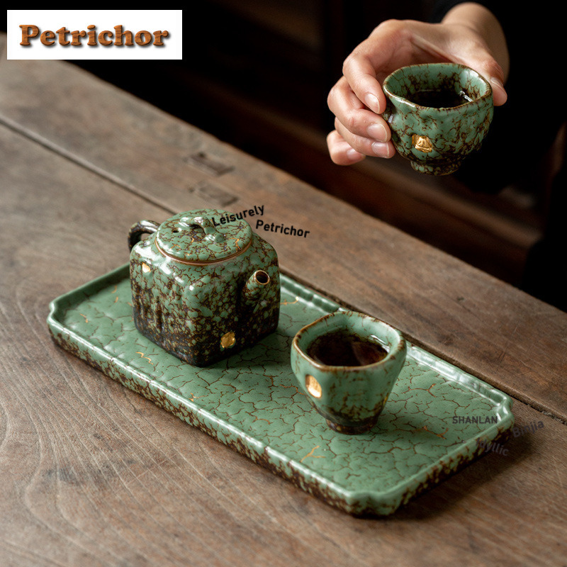 Gold Drawing Kiln Fambe Tea Tr - Coffee Tea Drawing のレビューと価格