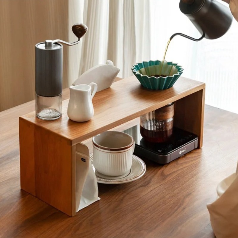 Solid Wood Coffee Drip Station - Tea Coffee Set Up のレビューと価格