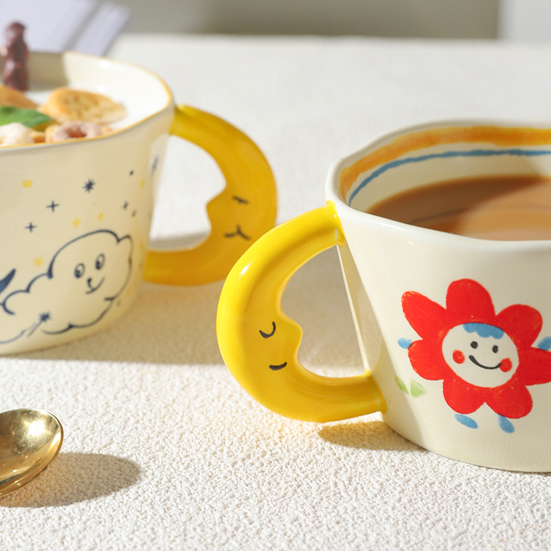 Ceramic Mug Lovely Hand Painte - Coffee Tea Love のレビューと価格