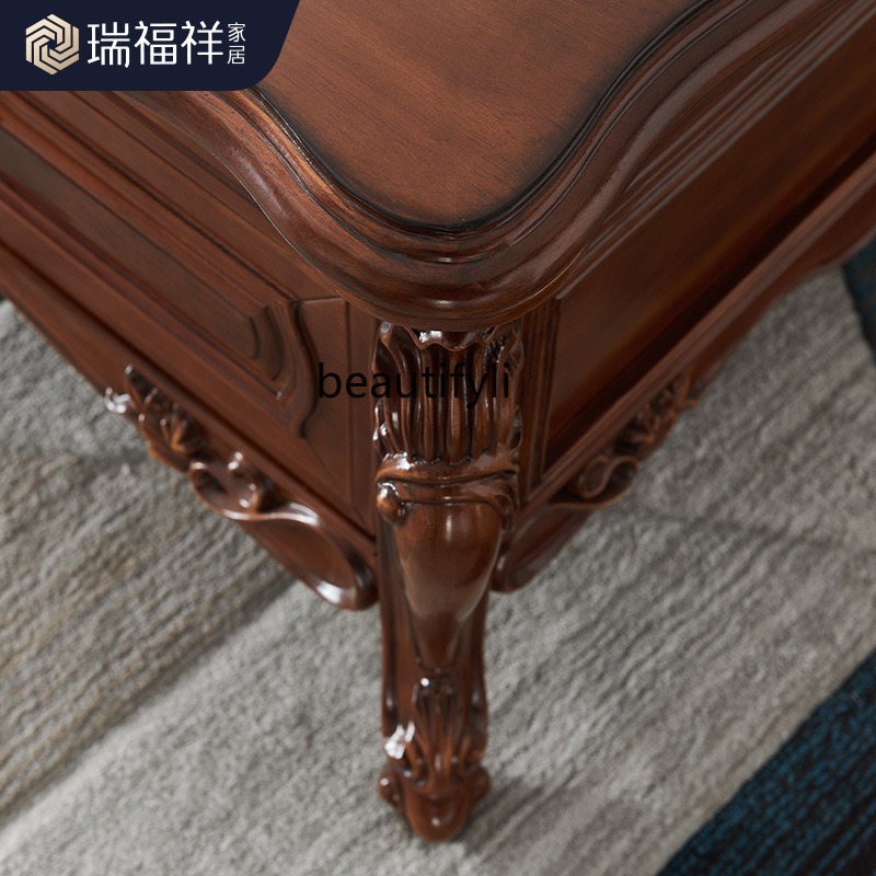 All solid wood coffee table Am - Coffee Tea Drawing のレビューと価格