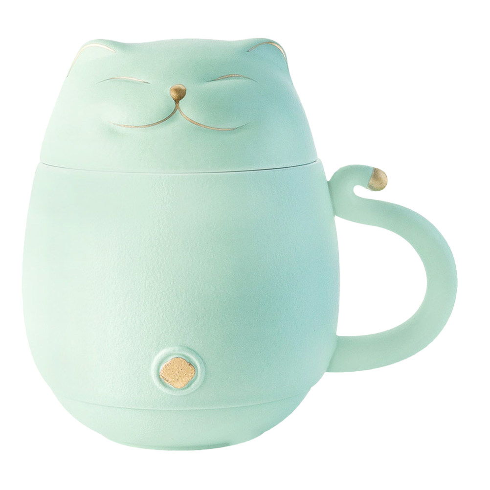 Ceramic Cat Design Tea Cup Kit - Coffee Tea Love のレビューと価格