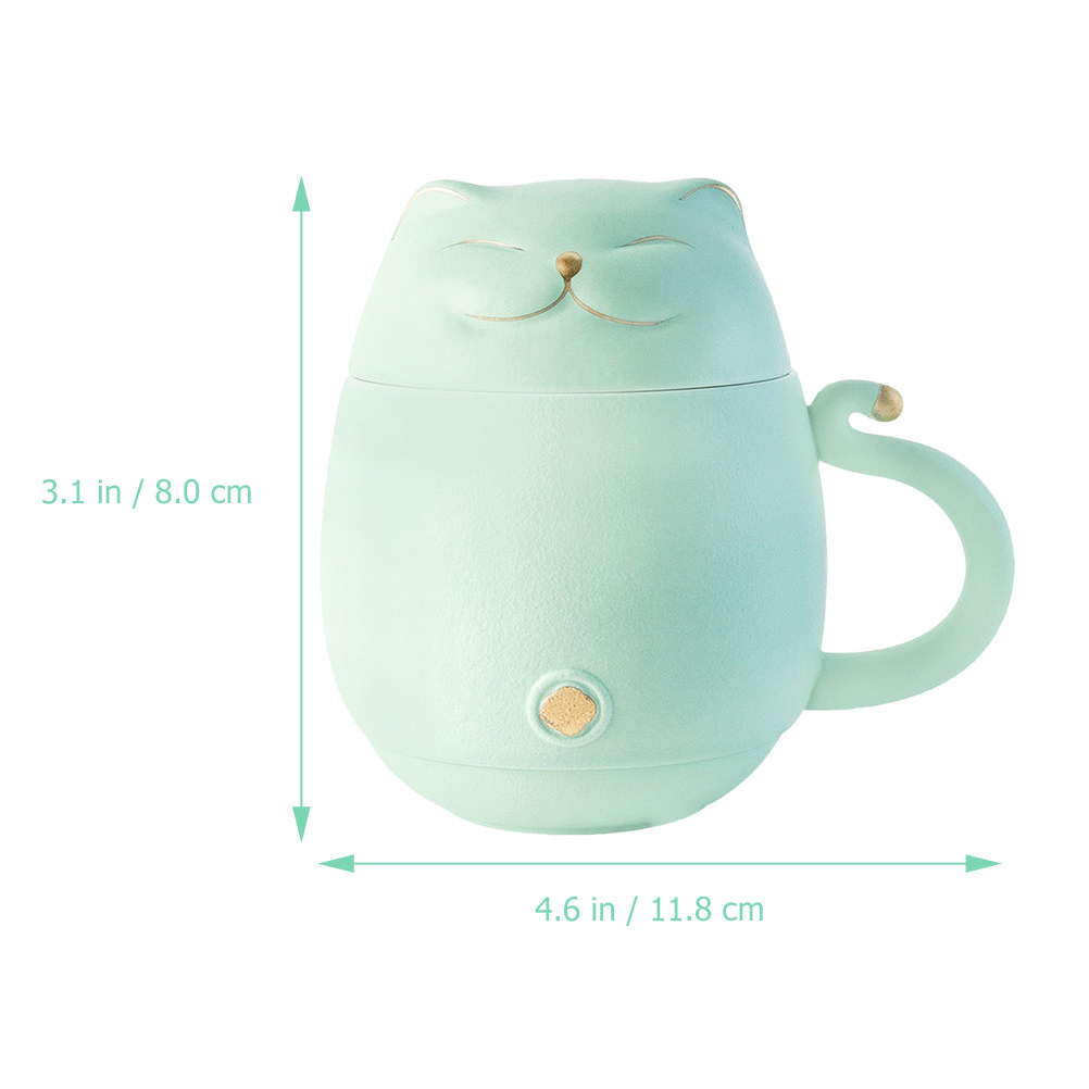 Ceramic Cat Design Tea Cup Kit - Coffee Tea Love のレビューと価格