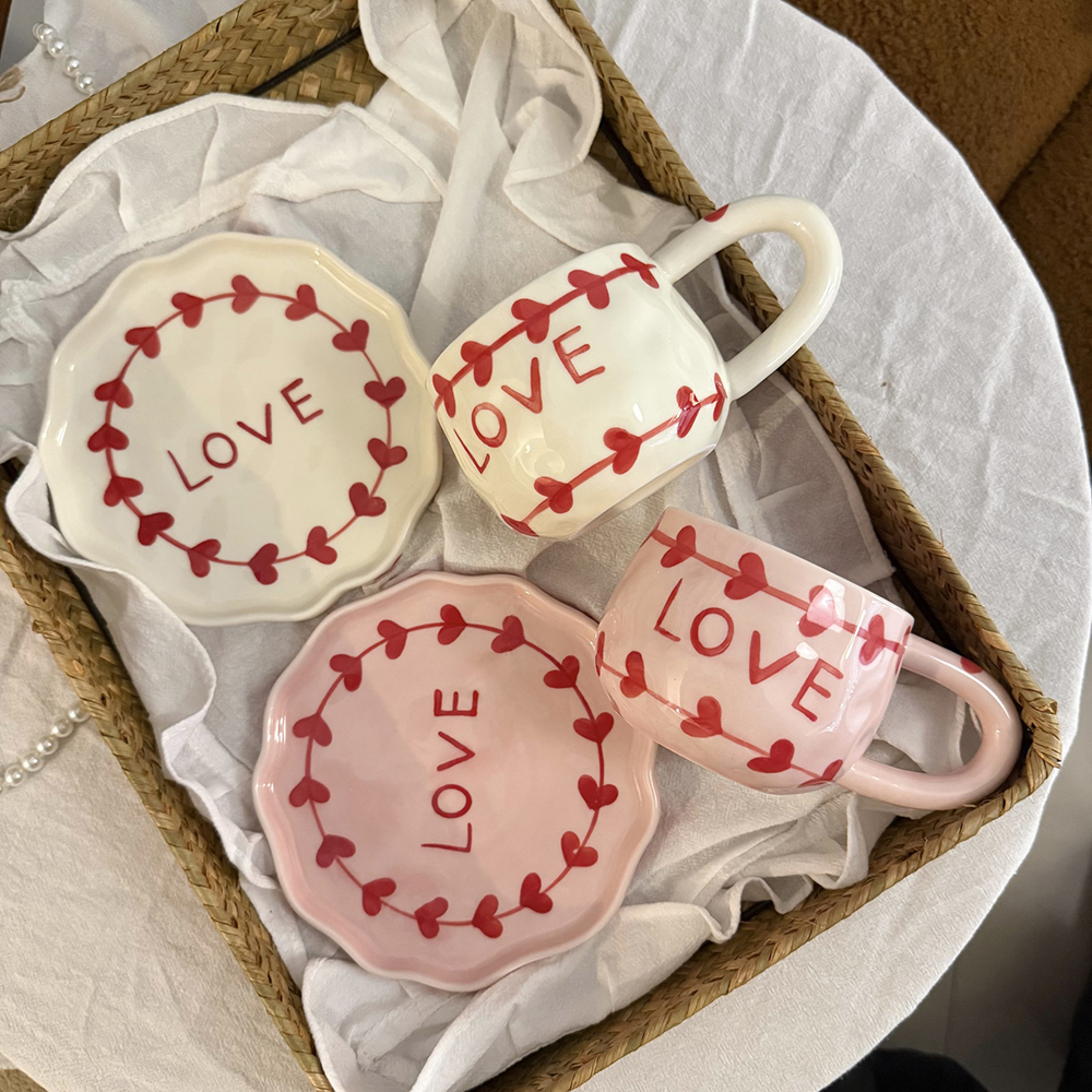 Valentine's Day Love Ceramic C - Coffee Tea Love のレビューと価格
