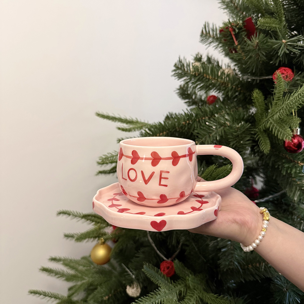 Valentine's Day Love Ceramic C - Coffee Tea Love のレビューと価格