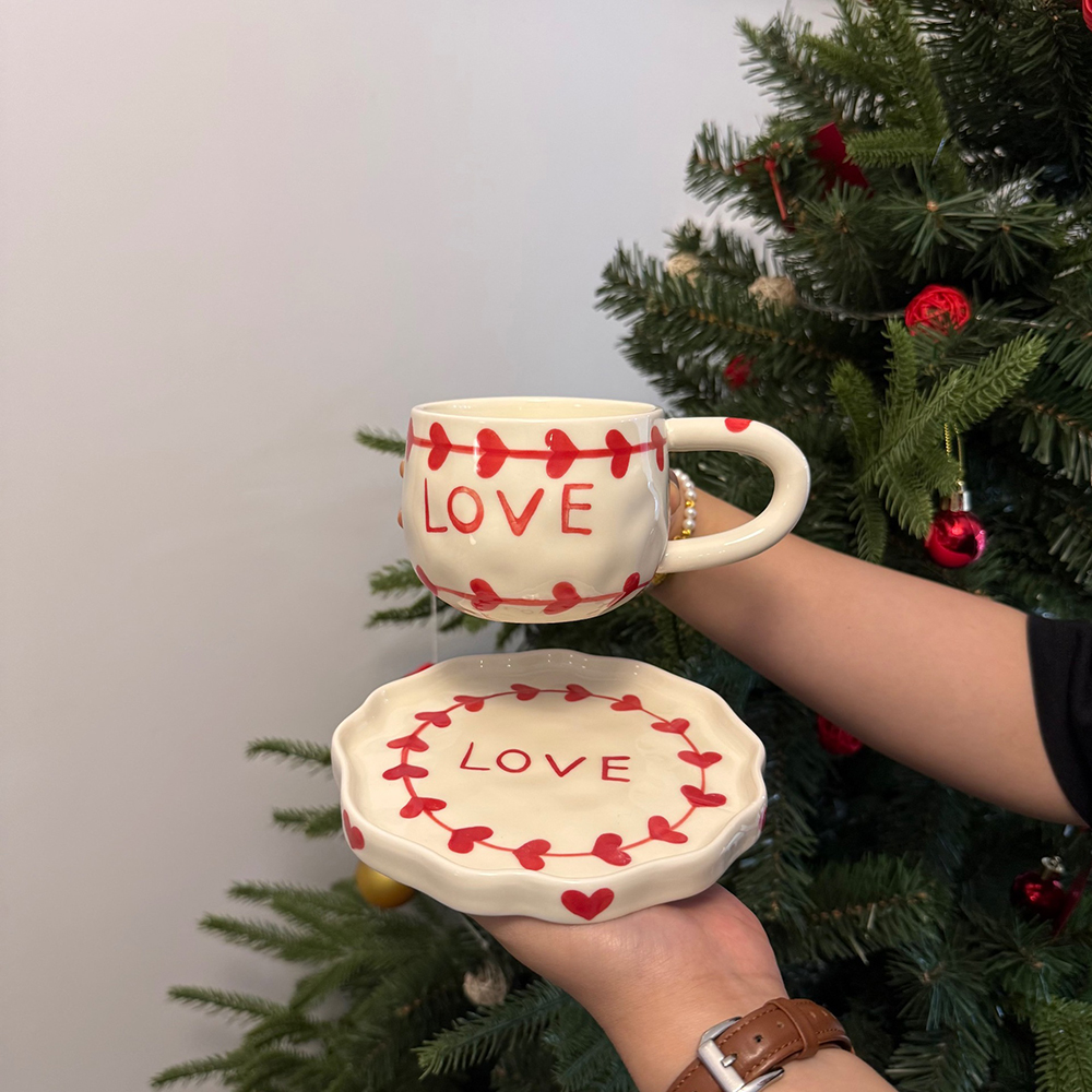 Valentine's Day Love Ceramic C - Coffee Tea Love のレビューと価格