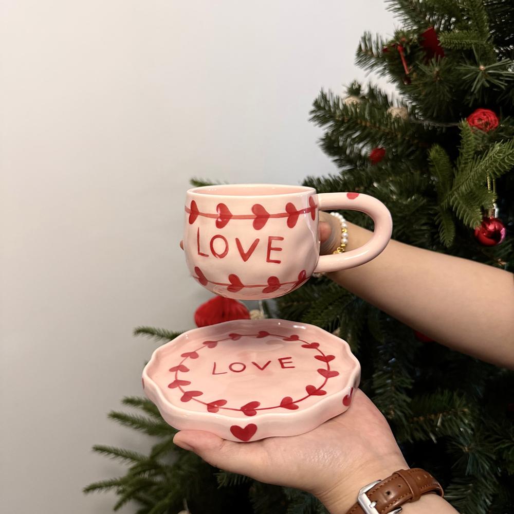 Valentine's Day Love Ceramic C - Coffee Tea Love のレビューと価格