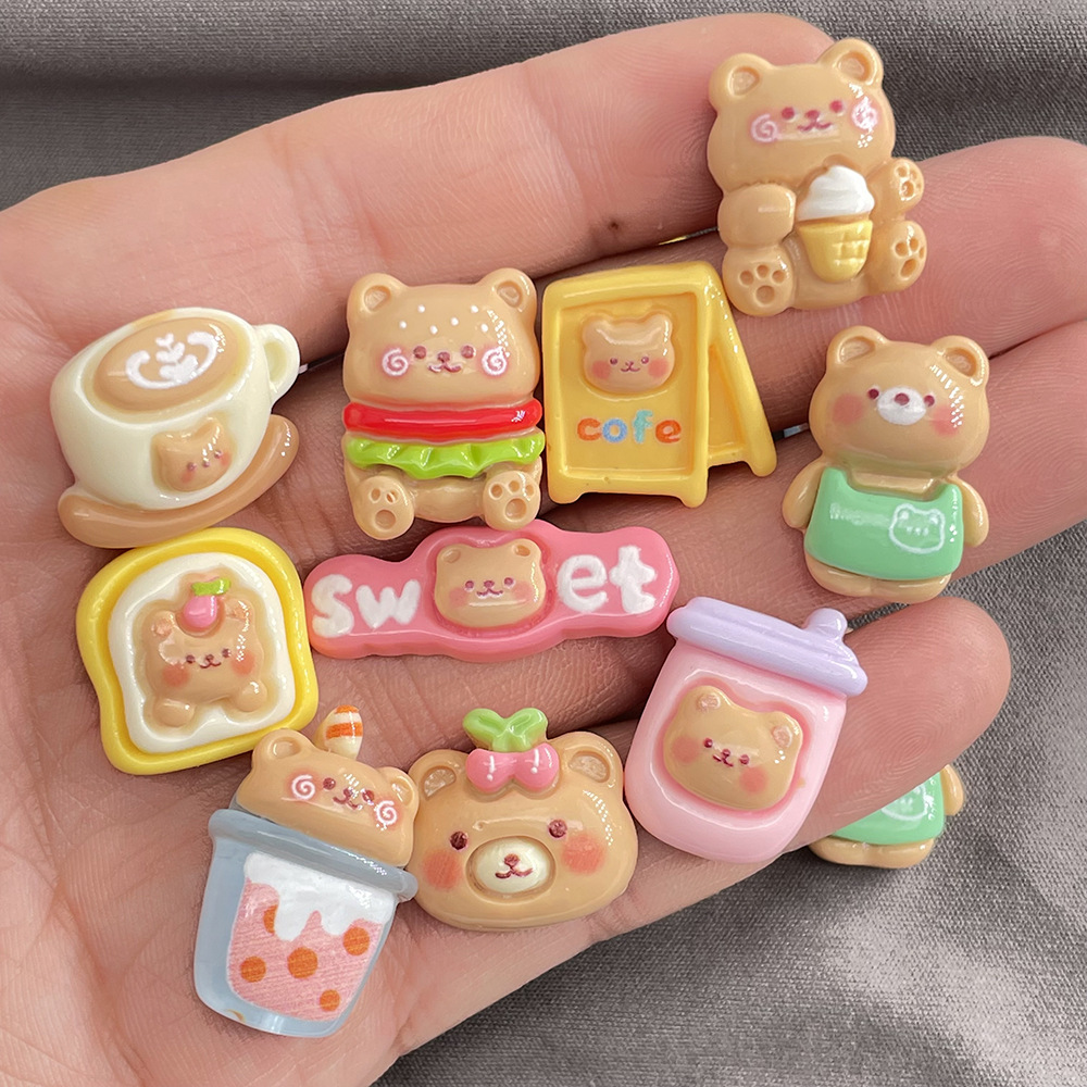 10pcs Kawaii Cartoon Milk Tea  - Coffee Tea Love のレビューと価格