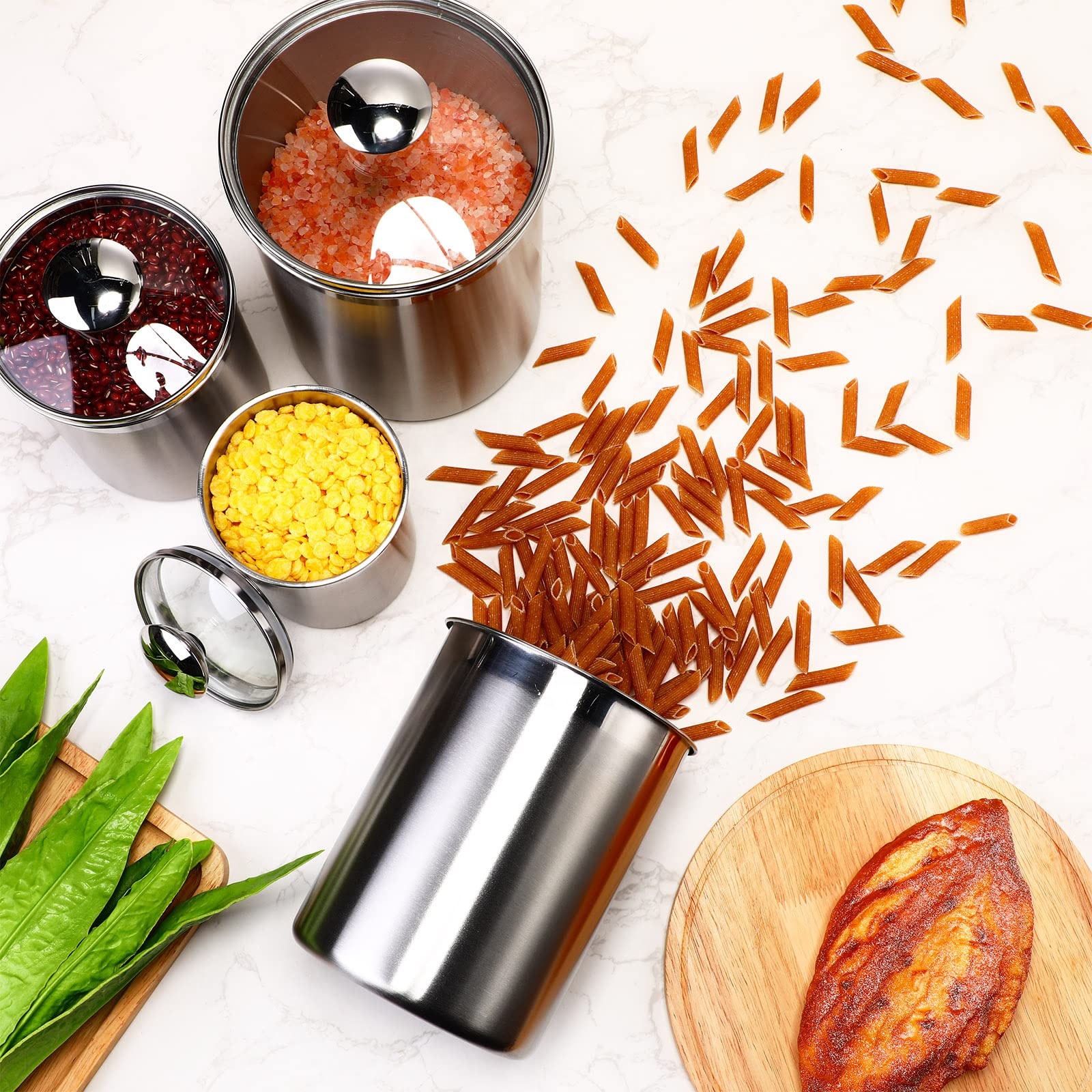 Food Storage Containers Tea Co - Coffee Tea And Sugar Set のレビューと価格