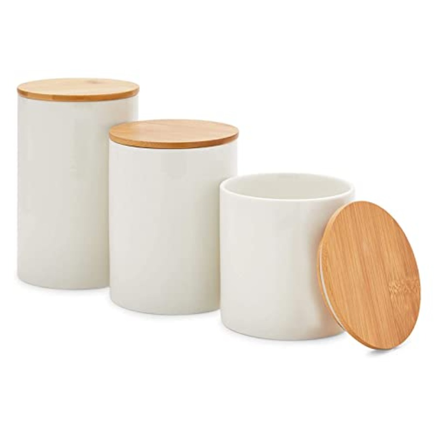 Ceramic Canisters - Coffee Can - Coffee Tea And Sugar Set のレビューと価格