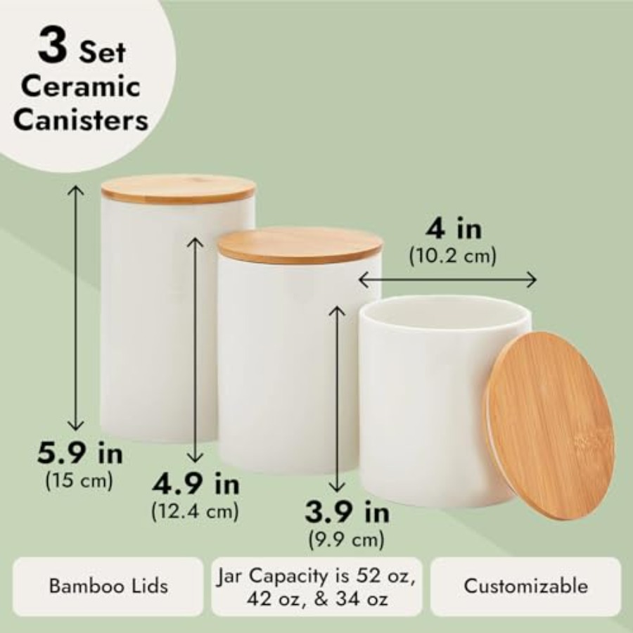 Ceramic Canisters - Coffee Can - Coffee Tea And Sugar Set のレビューと価格