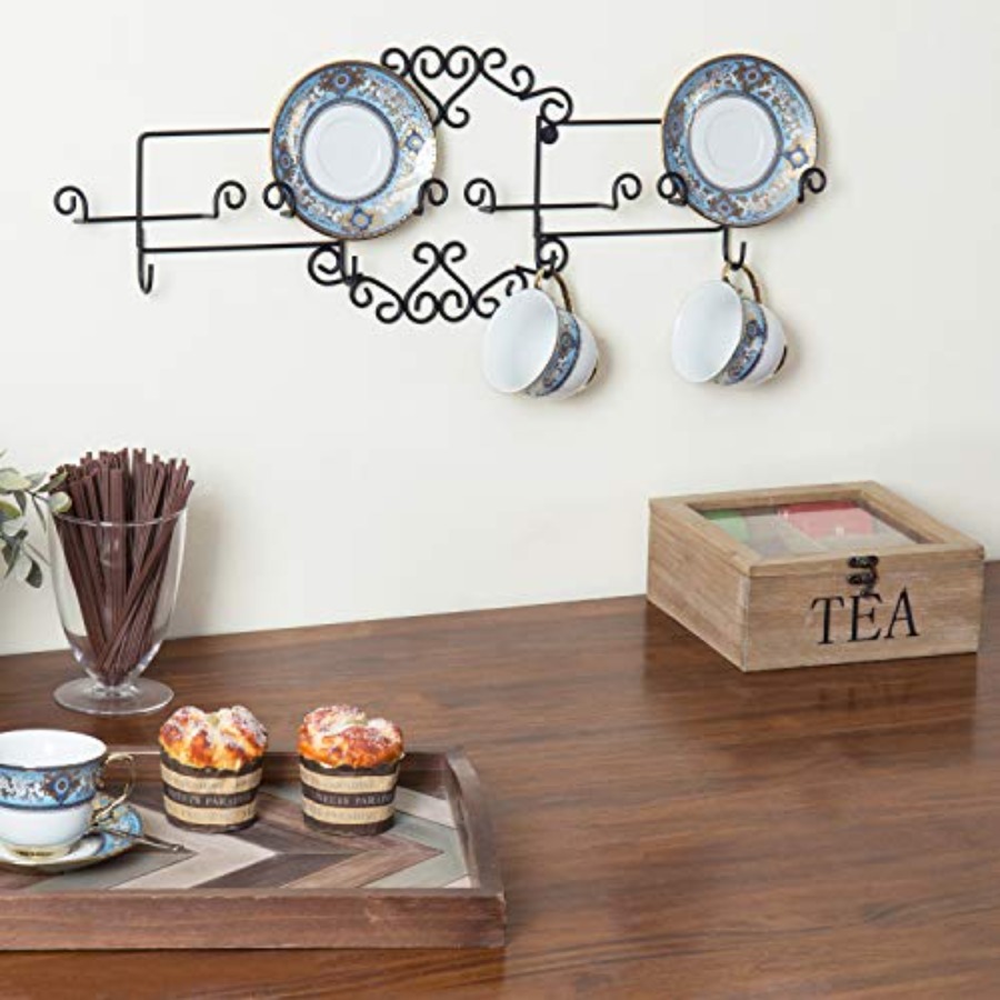 Vintage Scrollwork Black Metal - Tea Coffee Set Up のレビューと価格
