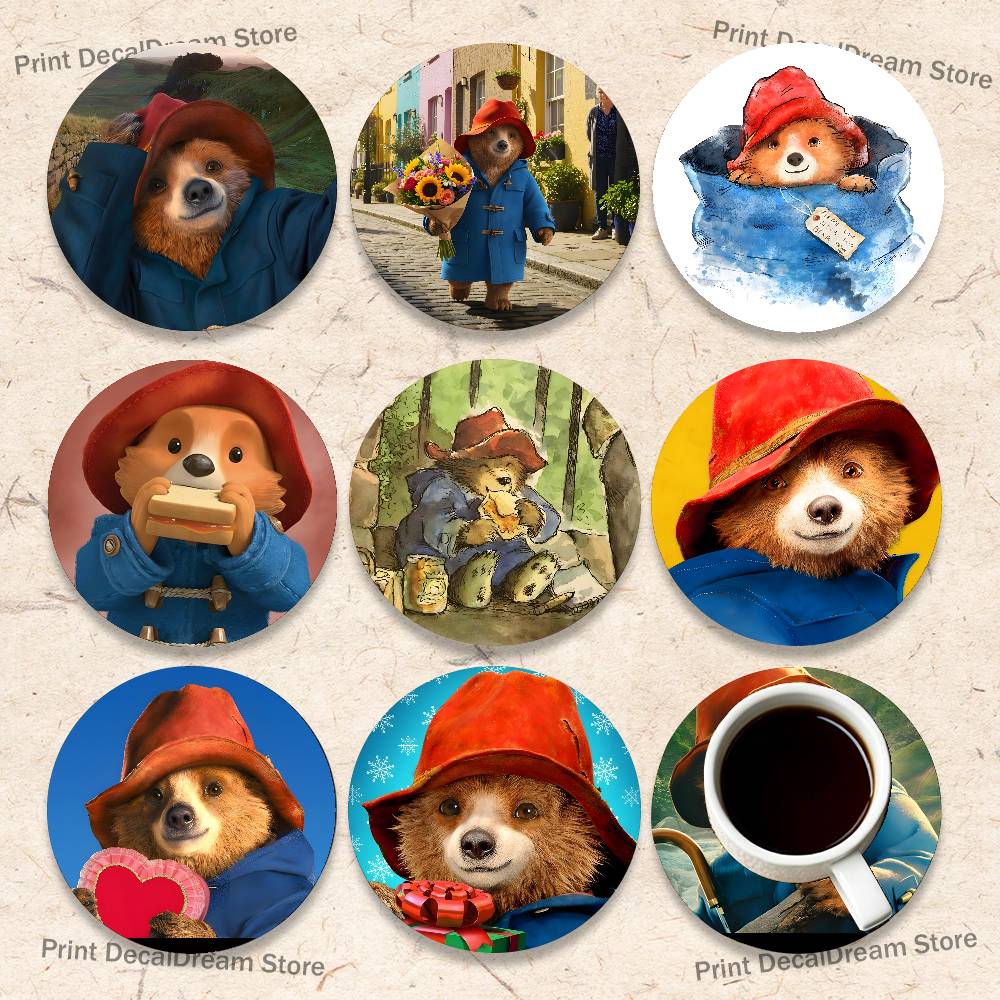 P-Paddington Bear Wood Coaster - Coffee Tea And Sugar Set のレビューと価格