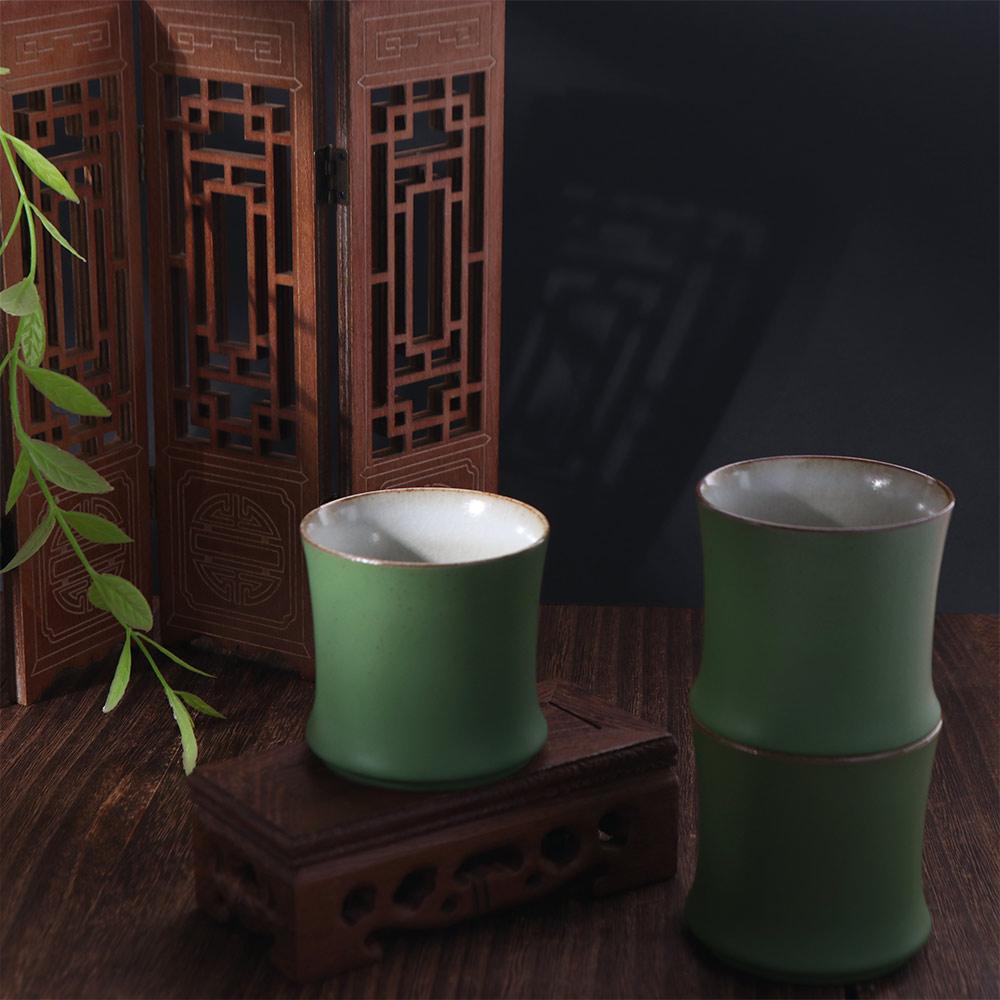 3pcs Master Cup Ceramic Bamboo - Gongfu Tea Set のレビューと価格