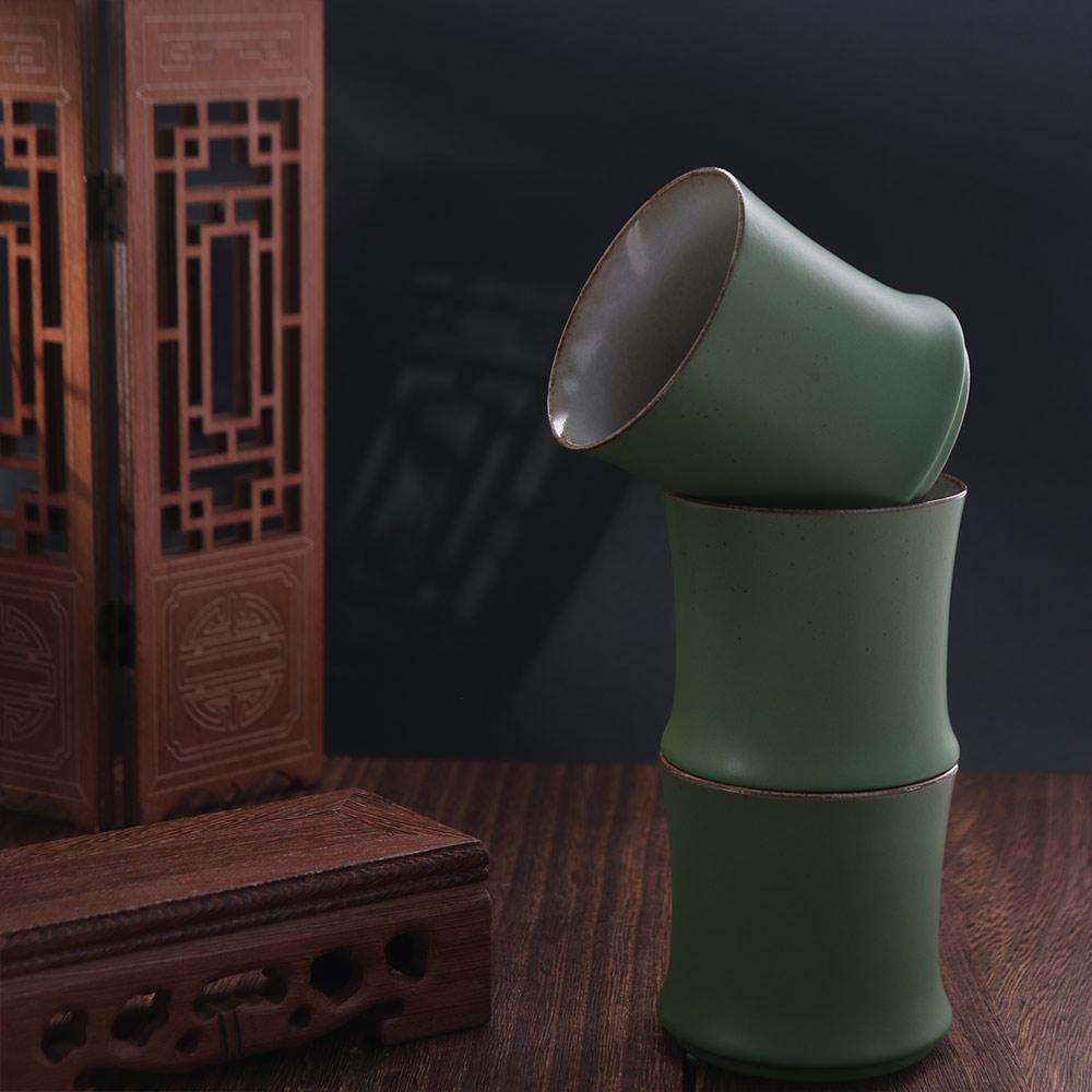 3pcs Master Cup Ceramic Bamboo - Gongfu Tea Set のレビューと価格