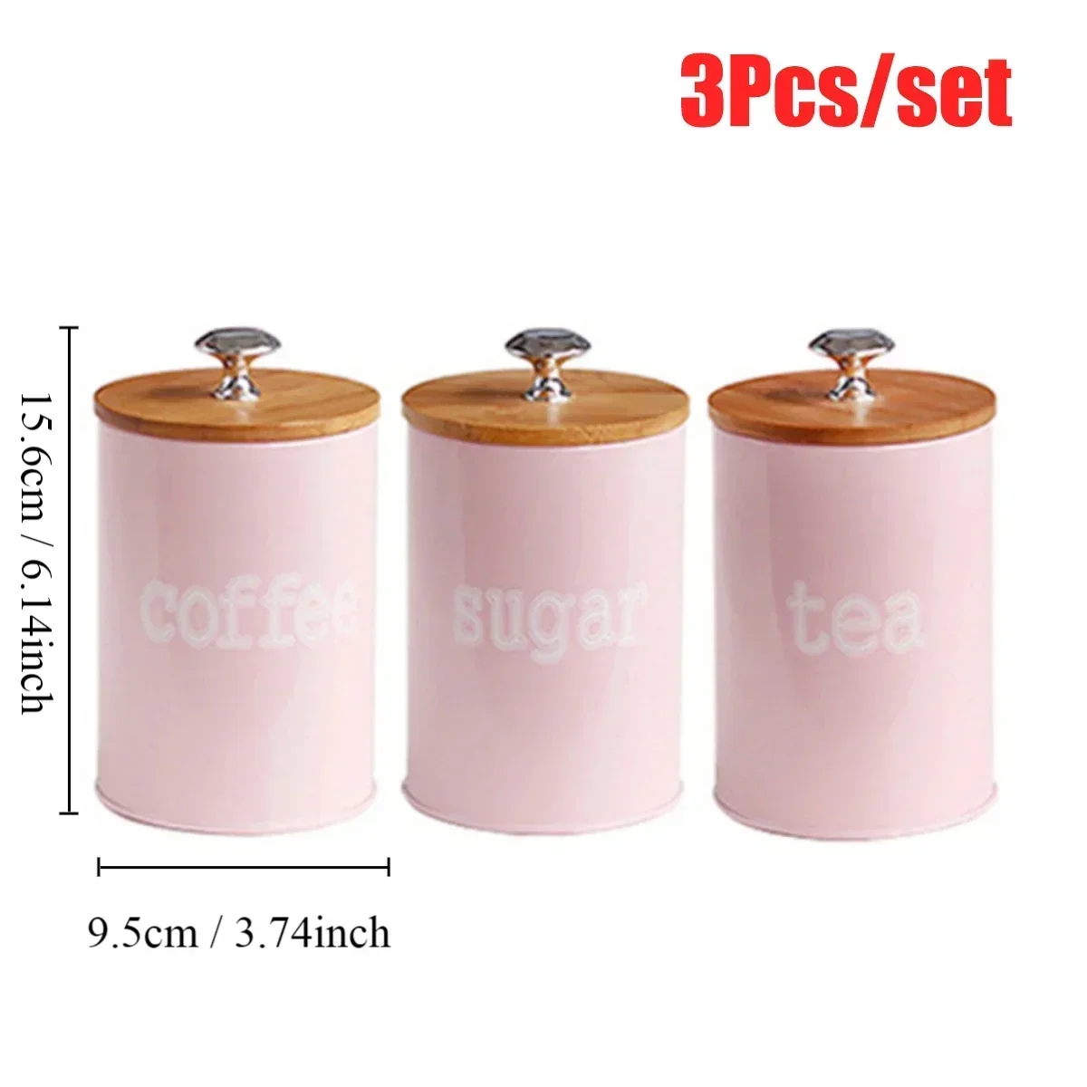 3Pcs/Set Tea Coffee Sugar Stor - Tea Coffee Utensils のレビューと価格